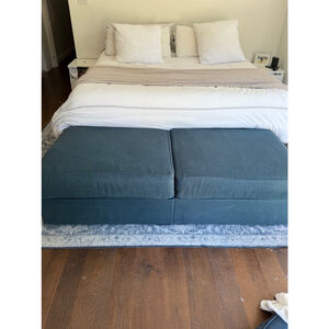 Lovesac poly linen Ottoman covers x2 Large Blue